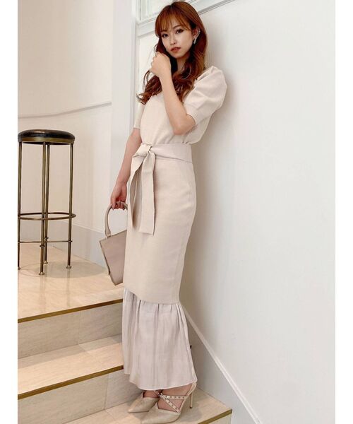 RESEXXY（リゼクシー）の「異素材ヘム2WAYワンピース（ワンピース・レディース・ブラック/アイボリー/ブルー・FREE）」の10枚目の写真