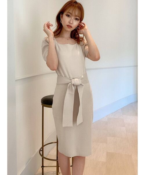 RESEXXY（リゼクシー）の「異素材ヘム2WAYワンピース（ワンピース・レディース・ブラック/アイボリー/ブルー・FREE）」の14枚目の写真