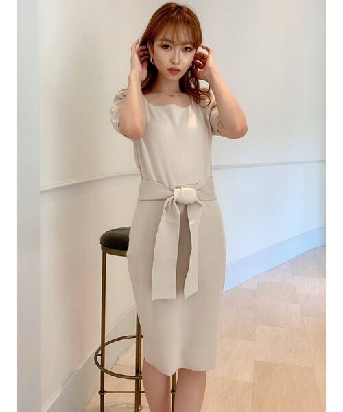 RESEXXY（リゼクシー）の「異素材ヘム2WAYワンピース（ワンピース・レディース・ブラック/アイボリー/ブルー・FREE）」の15枚目の写真