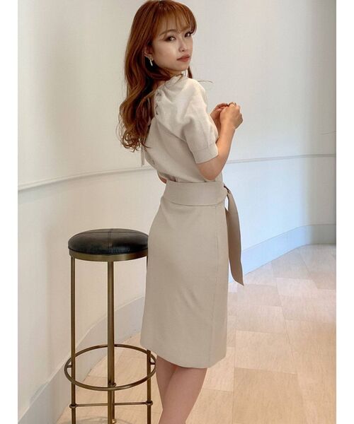 RESEXXY（リゼクシー）の「異素材ヘム2WAYワンピース（ワンピース・レディース・ブラック/アイボリー/ブルー・FREE）」の16枚目の写真