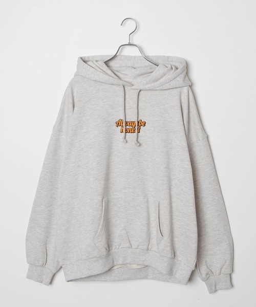 WEGO（ウィゴー）の「WEGO/ヘビーウエイト グラフィティロゴビッグシルエットプルパーカー（パーカー・メンズ・ブラック/ダークグリーン/オレンジ/オートミール/ホワイト/グリーン/スミクロ/その他1・MEDIUM/LARGE/X-LARGE）」の9枚目の写真