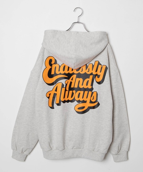 WEGO（ウィゴー）の「WEGO/ヘビーウエイト グラフィティロゴビッグシルエットプルパーカー（パーカー・メンズ・ブラック/ダークグリーン/オレンジ/オートミール/ホワイト/グリーン/スミクロ/その他1・MEDIUM/LARGE/X-LARGE）」の10枚目の写真