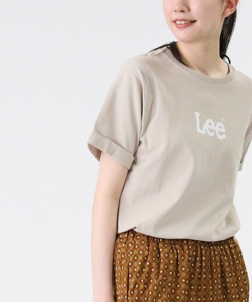 Lee（リー）の「【Lee】ミニロゴTシャツ（Tシャツ/カットソー・レディース・ベージュ/ホワイト/ピンク・M/L）」の12枚目の写真