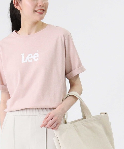 Lee（リー）の「【Lee】ミニロゴTシャツ（Tシャツ/カットソー・レディース・ベージュ/ホワイト/ピンク・M/L）」の14枚目の写真