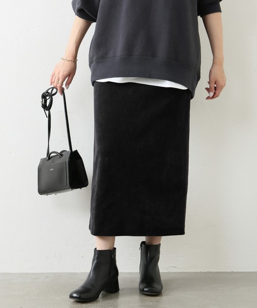JOURNAL STANDARD(ジャーナルスタンダード)の「ニットコールスカート◆(スカート・レディース・ブラック/ベージュ/グレー・38/36)」の2枚目の写真