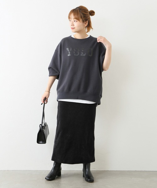 JOURNAL STANDARD(ジャーナルスタンダード)の「ニットコールスカート◆(スカート・レディース・ブラック/ベージュ/グレー・38/36)」の4枚目の写真