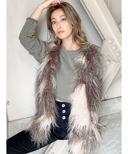 GYDA（ジェイダ）の「エコファーベスト（ベスト・レディース・ベージュ/その他/その他2・FREE）」の3枚目の写真