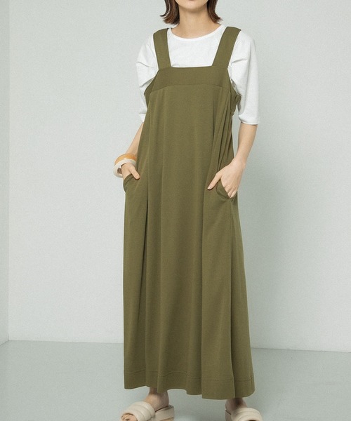 KBF（ケイビーエフ）の「ロングカットワンピース（ワンピース・レディース・ブラック/アイボリー/カーキ・ONE）」の10枚目の写真