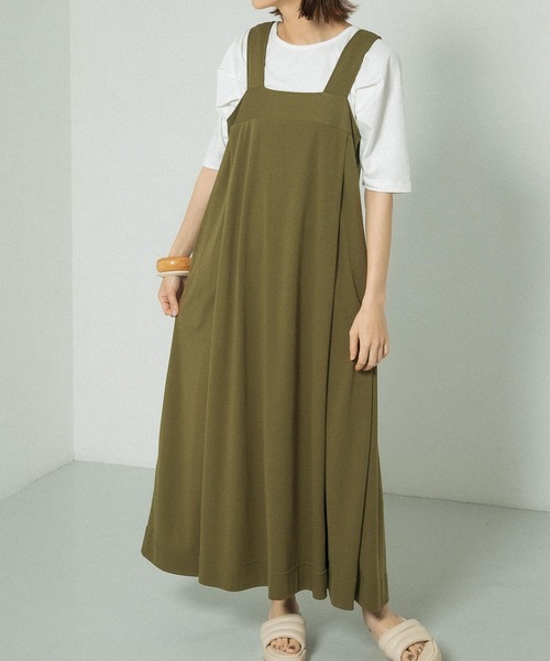 KBF（ケイビーエフ）の「ロングカットワンピース（ワンピース・レディース・ブラック/アイボリー/カーキ・ONE）」の11枚目の写真