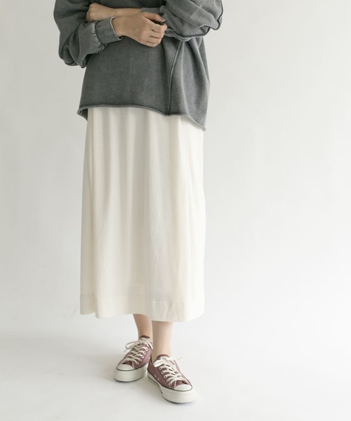 KBF（ケイビーエフ）の「ロングカットワンピース（ワンピース・レディース・ブラック/アイボリー/カーキ・ONE）」の15枚目の写真