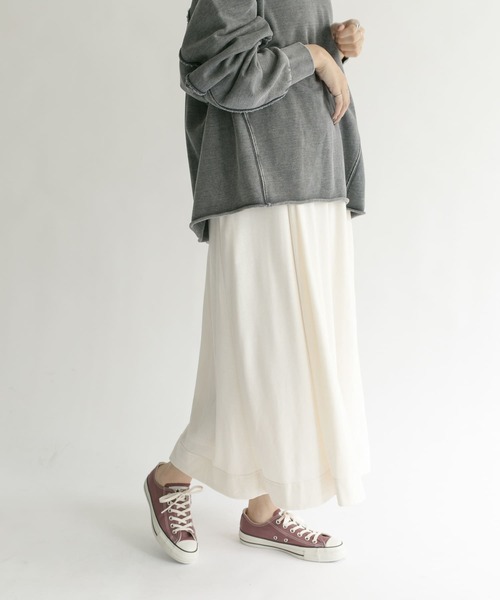 KBF（ケイビーエフ）の「ロングカットワンピース（ワンピース・レディース・ブラック/アイボリー/カーキ・ONE）」の16枚目の写真