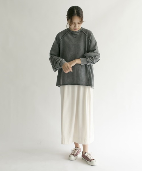 KBF（ケイビーエフ）の「ロングカットワンピース（ワンピース・レディース・ブラック/アイボリー/カーキ・ONE）」の18枚目の写真