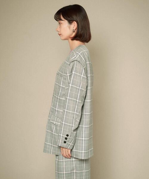 セール】2WAYノーカラージャケット（ノーカラージャケット）｜KBF