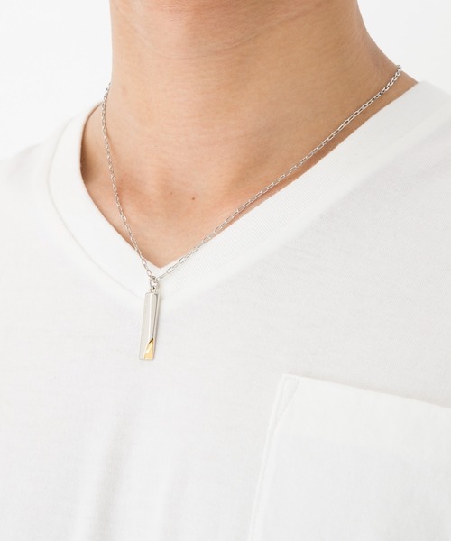 Paul Smith COLLECTION（ポールスミスコレクション）の「カーブデザイン ネックレス / 554801 210（ネックレス・メンズ・シルバー・FREE）」の5枚目の写真