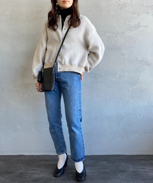 THE SHINZONE（ザ　シンゾーン）の「[THE SHINZONE/ザ シンゾーン] フリースケープリンカーディガン（カーディガン/ボレロ・レディース・ブラック/イエロー/アイボリー・F）」の16枚目の写真