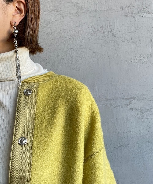 THE SHINZONE（ザ　シンゾーン）の「[THE SHINZONE/ザ シンゾーン] フリースケープリンカーディガン（カーディガン/ボレロ・レディース・ブラック/イエロー/アイボリー・F）」の15枚目の写真