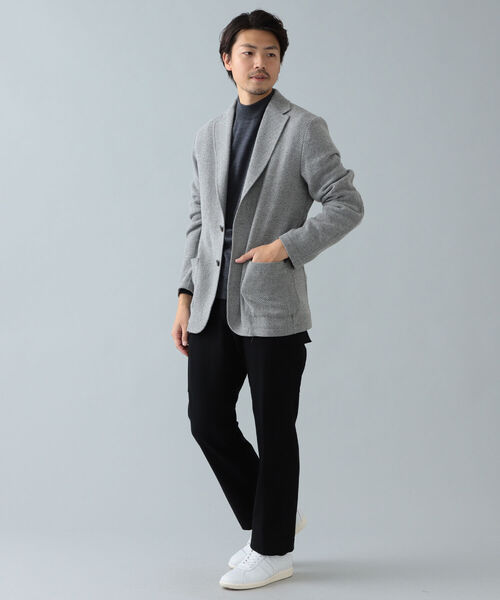 T-JACKET（ティージャケット）の「T-JACKET / ヘリンボーン ジャケット（テーラードジャケット・メンズ・シルバー・MEDIUM/X-SMALL/SMALL/LARGE）」の2枚目の写真