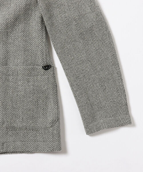 T-JACKET（ティージャケット）の「T-JACKET / ヘリンボーン ジャケット（テーラードジャケット・メンズ・シルバー・MEDIUM/X-SMALL/SMALL/LARGE）」の6枚目の写真