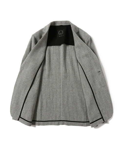 T-JACKET（ティージャケット）の「T-JACKET / ヘリンボーン ジャケット（テーラードジャケット・メンズ・シルバー・MEDIUM/X-SMALL/SMALL/LARGE）」の9枚目の写真