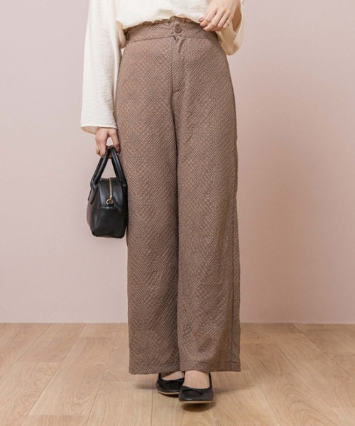 flower(フラワー)の「グレイスレースパンツ(その他パンツ・レディース・ホワイト/ブラウン・FREE)」の2枚目の写真