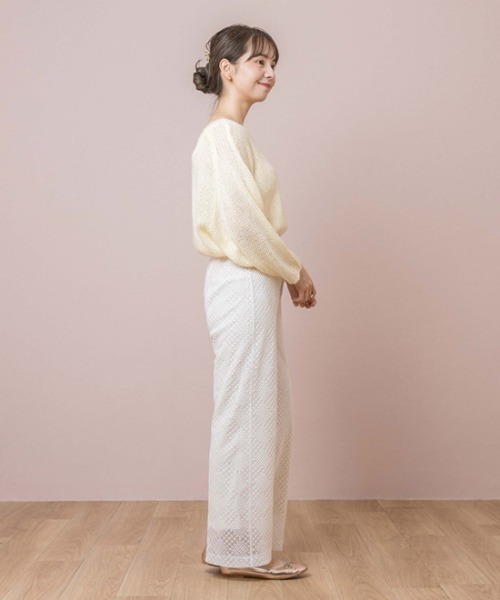 flower(フラワー)の「グレイスレースパンツ(その他パンツ・レディース・ホワイト/ブラウン・FREE)」の8枚目の写真