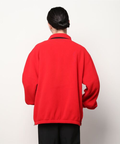 Hombre Nino（オンブレニーニョ）の「Hombre nino FLEECE JACKET (HN0212-JK0005)（ブルゾン・メンズ・ブラック/レッド・MEDIUM/LARGE）」の4枚目の写真