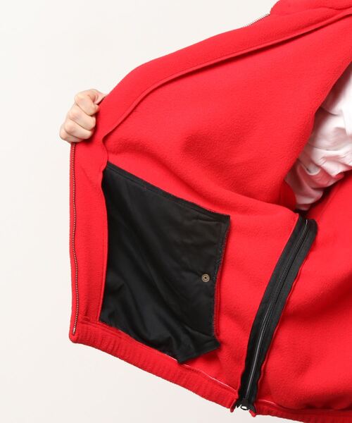 Hombre Nino（オンブレニーニョ）の「Hombre nino FLEECE JACKET (HN0212-JK0005)（ブルゾン・メンズ・ブラック/レッド・MEDIUM/LARGE）」の3枚目の写真