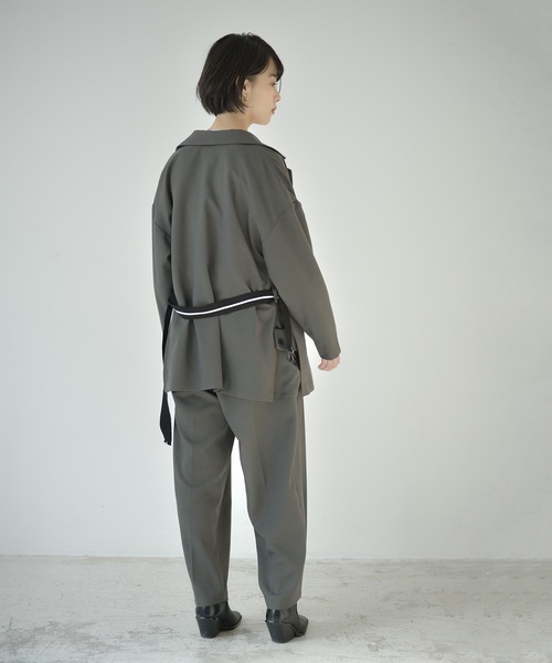 La SRIC（ラスリック）の「La SRIC / アシメテーパードPT【セットアップ可】（その他パンツ・レディース・カーキ/キャメル/ブラック・MEDIUM）」の7枚目の写真