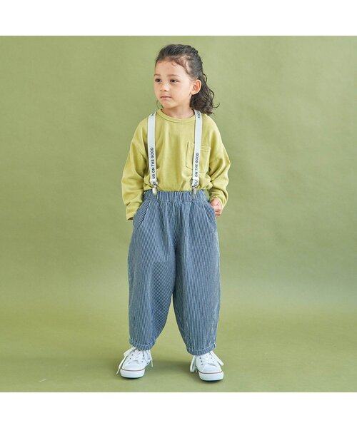 BREEZE（ブリーズ）の「WEB限定 製品染めビックロゴロンＴシャツ（Tシャツ/カットソー・キッズ・チャコール/アイボリー/ピンク/イエロー/ブルー/グリーン・110/140/80/90/100/130/120）」の14枚目の写真