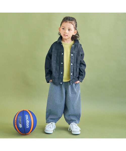 BREEZE（ブリーズ）の「WEB限定 製品染めビックロゴロンＴシャツ（Tシャツ/カットソー・キッズ・チャコール/アイボリー/ピンク/イエロー/ブルー/グリーン・110/140/80/90/100/130/120）」の15枚目の写真