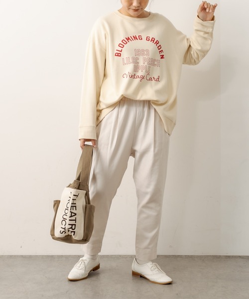 PUAL CE CIN（ピュアルセシン）の「綿麻ストレッチテーパードパンツ（その他パンツ・レディース・アイボリー/ブラック/グレー/ベージュ・FREE）」の13枚目の写真