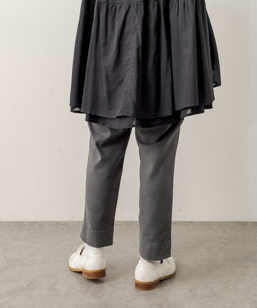 PUAL CE CIN（ピュアルセシン）の「綿麻ストレッチテーパードパンツ（その他パンツ・レディース・アイボリー/ブラック/グレー/ベージュ・FREE）」の11枚目の写真