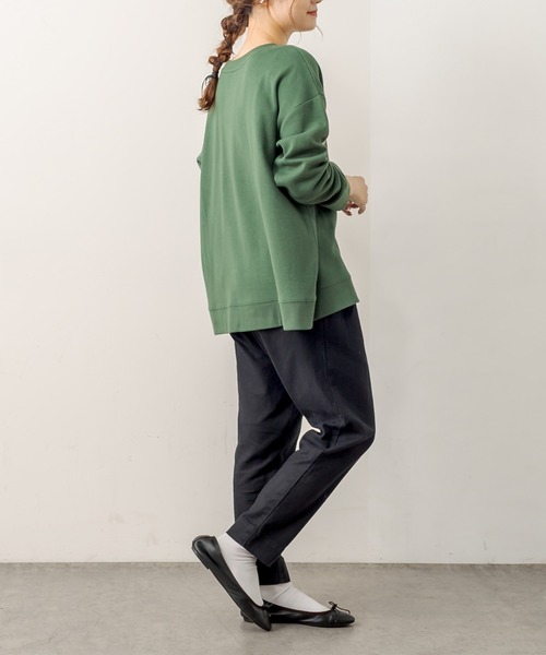 PUAL CE CIN（ピュアルセシン）の「綿麻ストレッチテーパードパンツ（その他パンツ・レディース・アイボリー/ブラック/グレー/ベージュ・FREE）」の19枚目の写真