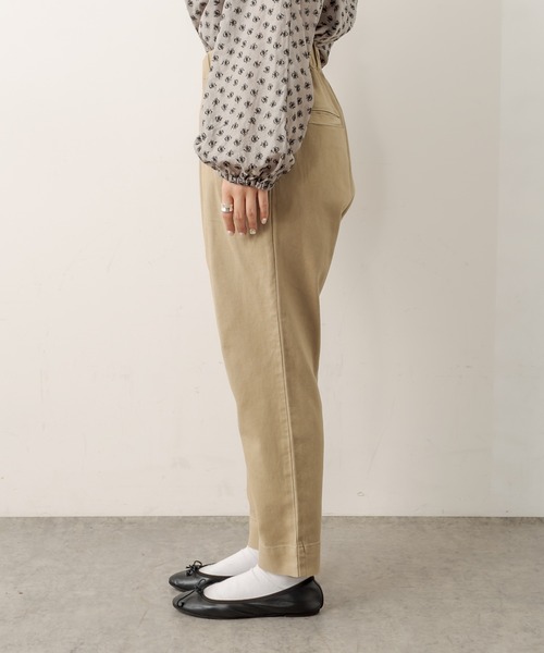 PUAL CE CIN（ピュアルセシン）の「綿麻ストレッチテーパードパンツ（その他パンツ・レディース・アイボリー/ブラック/グレー/ベージュ・FREE）」の7枚目の写真