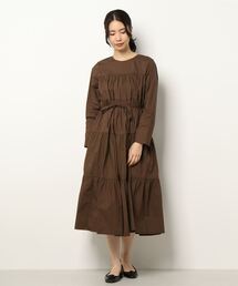N.(N. Natural Beauty Basic) | ティアード長袖ワンピース(ワンピース)