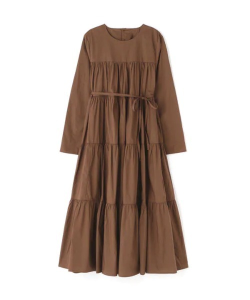 N.（N. Natural Beauty Basic）（エヌエヌナチュラルビューティーベーシック）の「ティアード長袖ワンピース（ワンピース・レディース・ブラック/イエロー/ブルー/ブラウン・MEDIUM）」の12枚目の写真