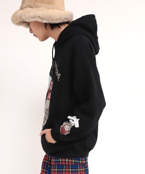 RNA（アールエヌエー）の「M1791 ガレージボクサープリントパーカー（パーカー・レディース・ブラック/モスグリーン/ラベンダー・MEDIUM）」の19枚目の写真