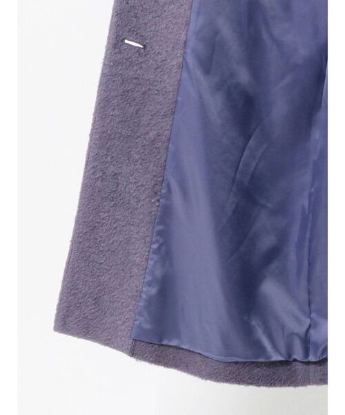 MURUA（ムルーア）の「ビッグカラーマキシコート（ステンカラーコート・レディース・パープル/ブラウン・1/2）」の17枚目の写真