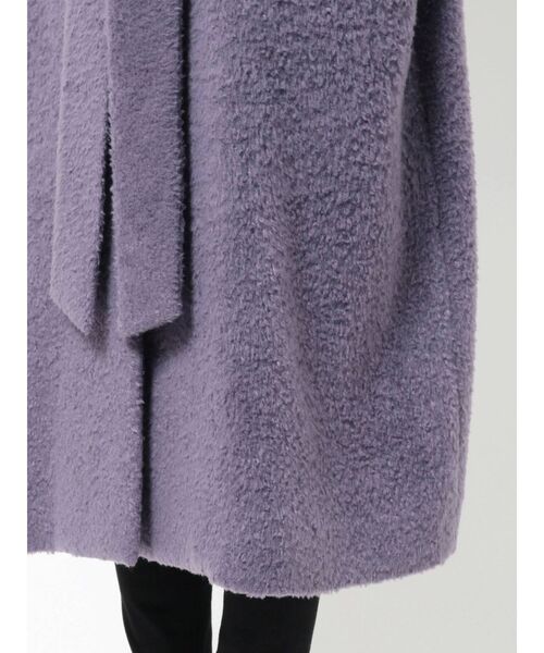 MURUA（ムルーア）の「ビッグカラーマキシコート（ステンカラーコート・レディース・パープル/ブラウン・1/2）」の18枚目の写真