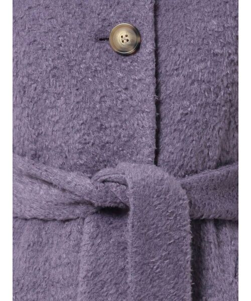 MURUA（ムルーア）の「ビッグカラーマキシコート（ステンカラーコート・レディース・パープル/ブラウン・1/2）」の20枚目の写真