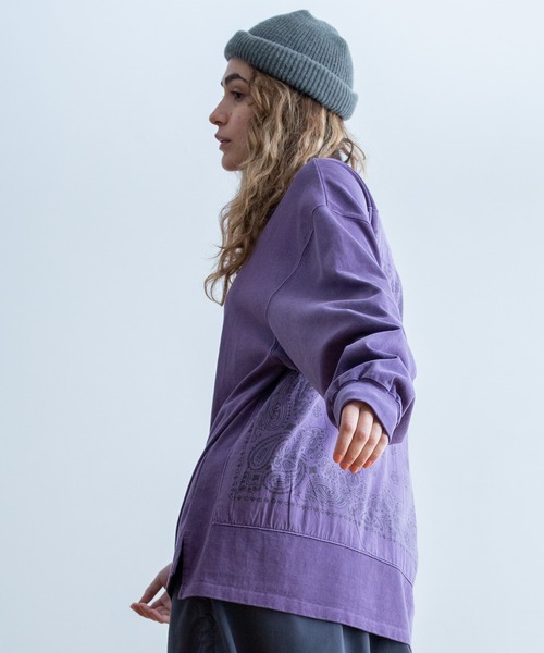 HAV-A-HANK（ハバハンク ）の「Universal Style Wear×HAV-A-HANK ハバハンク ロンT（Tシャツ/カットソー・メンズ・グレー/ホワイト/ワイン/ブラック/バーガンディー/カーキ・X-LARGE/MEDIUM/LARGE）」の13枚目の写真