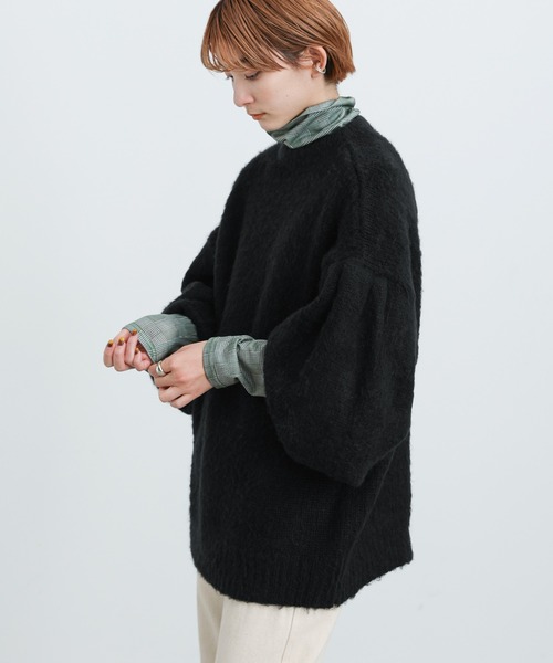 select MOCA(セレクトモカ)の「2021 AW タートルネックチェック柄トップス(Tシャツ/カットソー・レディース・ブラック/サックスブルー/グリーン・FREE)」の19枚目の写真