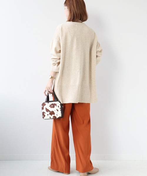 Simplicite（サンプリシテ）の「カシミール ウールチュニックプルオーバー◆（ニット/セーター・レディース・ブラウン/ベージュ/グリーン・FREE）」の15枚目の写真