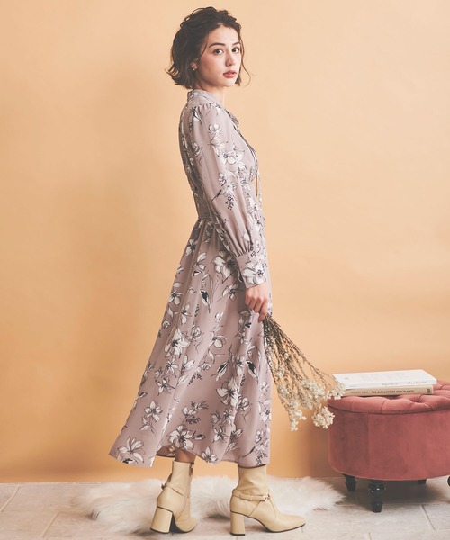 NOELA（ノエラ）の「フラワーボウタイワンピース（ワンピース）」 - WEAR