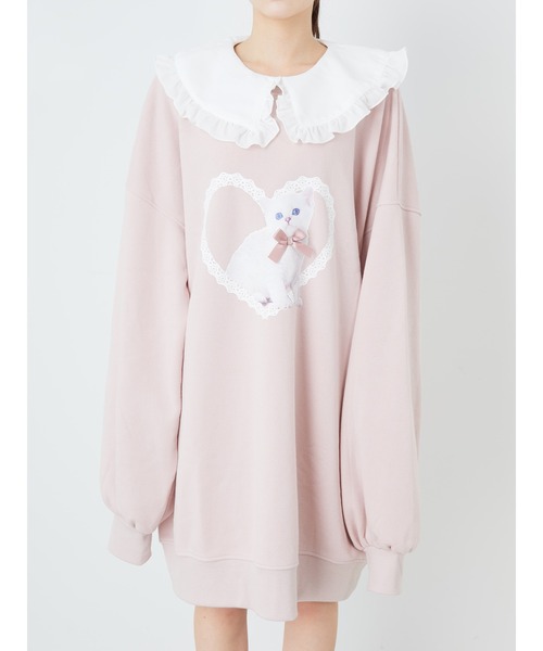 Ank Rouge（アンクルージュ）の「ハートねこちゃんプルオーバー