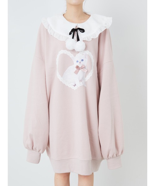 Ank Rouge（アンクルージュ）の「ハートねこちゃんプルオーバー