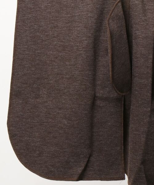 Samansa Mos2 blue（サマンサモスモスブルー）の「ダブルフェイストッパーコート（ノーカラーコート・レディース・ベージュ/グレー/ブラウン・ﾌﾘ-）」の6枚目の写真