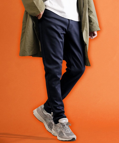 roshell（ロシェル）の「【暖かい・スリム・伸びる】裏起毛 ストレッチ スリムパンツ（その他パンツ・メンズ・ホワイト/ブラック/ベージュ/ネイビー/グレー/インディゴブルー/ライトインディゴブルー/ワンウォッシュ/グレイッシュベージュ/ブラウン/ブルー系その他・SMALL/MEDIUM/LARGE/X-LARGE）」の7枚目の写真