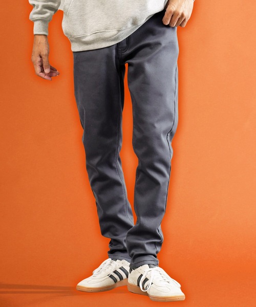 roshell（ロシェル）の「【暖かい・スリム・伸びる】裏起毛 ストレッチ スリムパンツ（その他パンツ・メンズ・ホワイト/ブラック/ベージュ/ネイビー/グレー/インディゴブルー/ライトインディゴブルー/ワンウォッシュ/グレイッシュベージュ/ブラウン/ブルー系その他・SMALL/MEDIUM/LARGE/X-LARGE）」の3枚目の写真