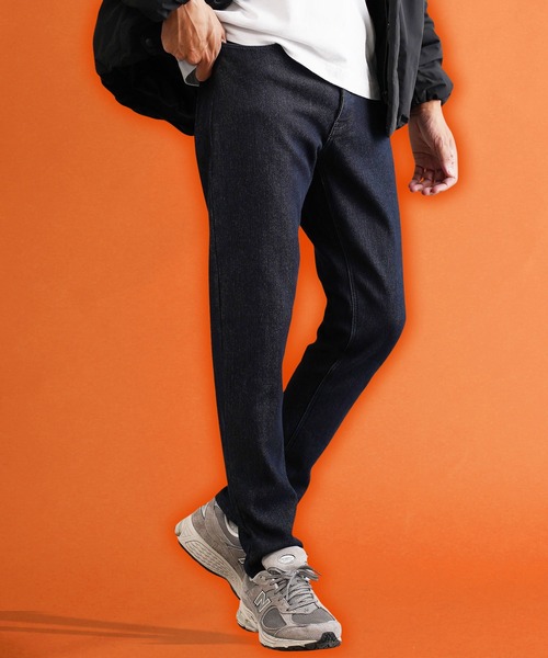 roshell（ロシェル）の「【暖かい・スリム・伸びる】裏起毛 ストレッチ スリムパンツ（その他パンツ・メンズ・ホワイト/ブラック/ベージュ/ネイビー/グレー/インディゴブルー/ライトインディゴブルー/ワンウォッシュ/グレイッシュベージュ/ブラウン/ブルー系その他・SMALL/MEDIUM/LARGE/X-LARGE）」の11枚目の写真